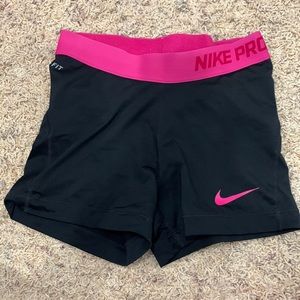 Nike pro spandex shorts